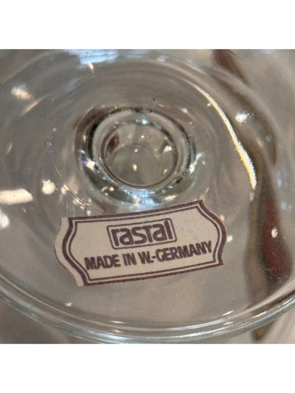 Stroh Signature Pedestal Beer Glass Rastal Germany Lot of 7 Breweriana Vtg NOS